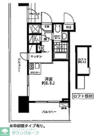 レジディア大森東の物件間取画像